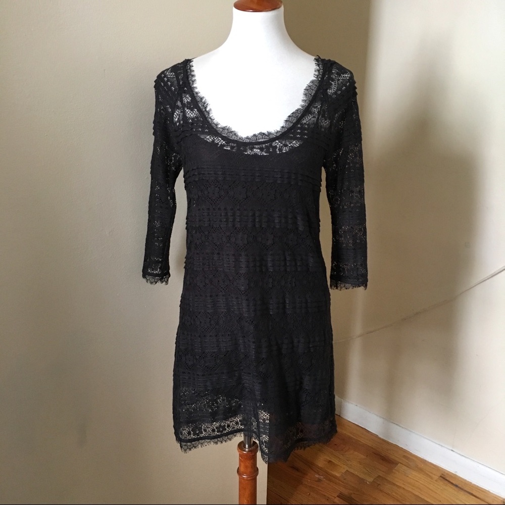 Joie Brea Lace Floral Scallop Dress - Picture 3 of 8